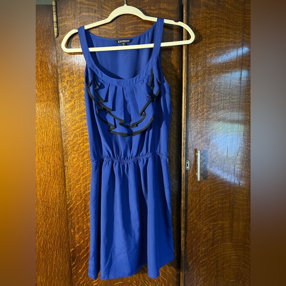 Express Minidress with Ruffled Bib